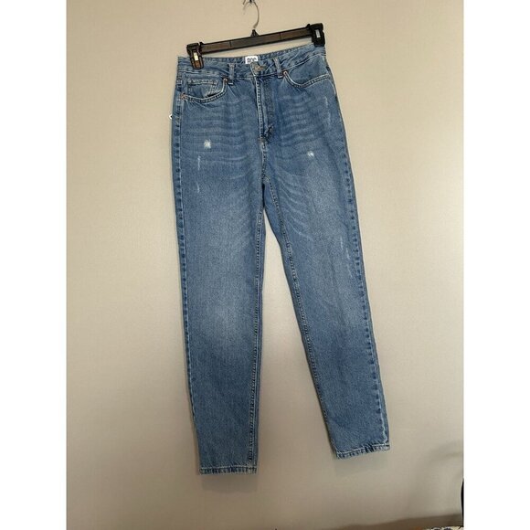 BDG Urban Outfitters Women's Mom High Rise Jeans Size 28 Light Wash Distressed - Picture 1 of 9